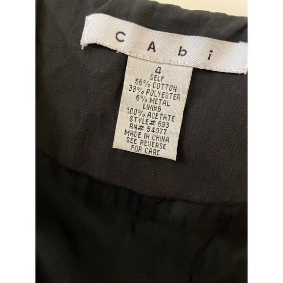 CAbi Cosette black dinner jacket blazer 693 size 4 - Picture 5 of 5